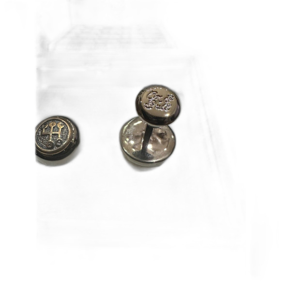 Gear Shift Sterling Silver Cufflinks in Gunmetal - Picture 6 of 6